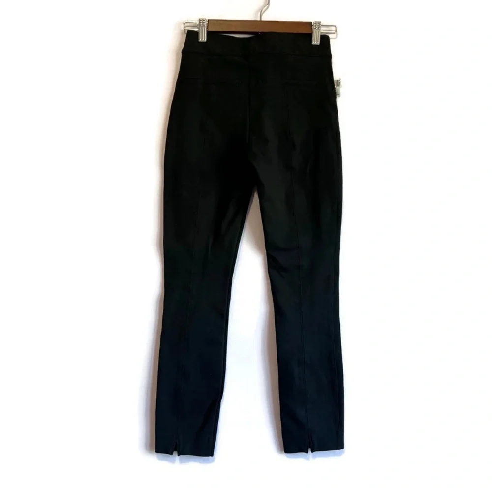 Spanx The Perfect Pant Ankle Slant Pocket Backseam Skinny Black size XS